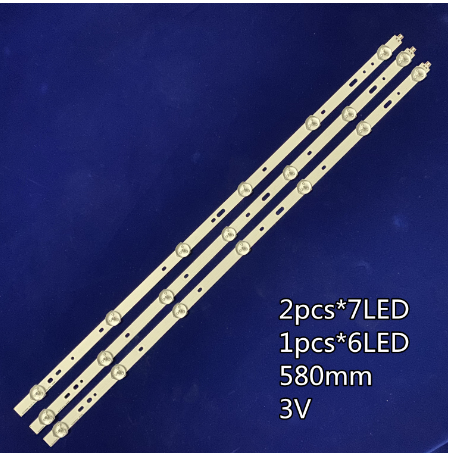 Kit 2 Barras LED 7 led´s + 1 Barra 6 led´s SVS320AD7 =SVS320AA6 P/ - LTA320AP33 LC-32LD135K 32L2200U